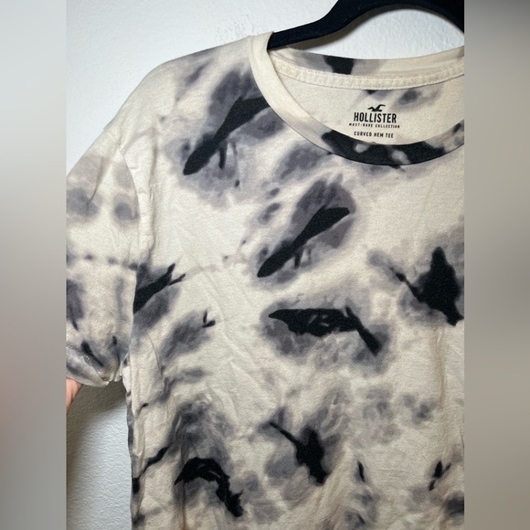Tie Dye T Shirt Black and White - Picture 2 of 3